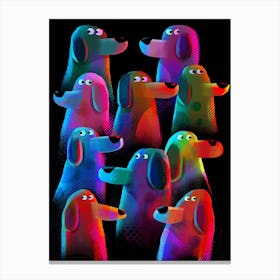 Shifty Dogs Canvas Print