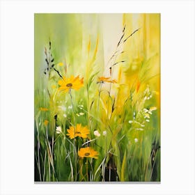 Yellow Daisies 1 Canvas Print