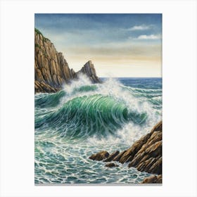 Ocean Crashing Waves 1 Canvas Print