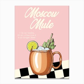 Moscow Mule Pink Canvas Print