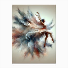 Dancer With Feathers 1 Canvas Print