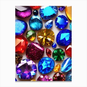 Precious Stones With 4k Effect Canvas Print
