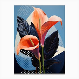 Surreal Florals Calla Lily 2 Flower Painting Canvas Print