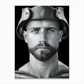 Portrait Of A Roman Soldier-Reimagined Canvas Print