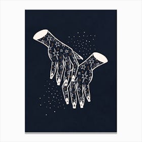 Sparkly Hands Canvas Print