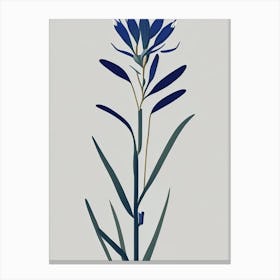 Prairie Gentian Wildflower Simplicity Canvas Print