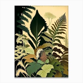 Holly Fern Rousseau Inspired Canvas Print