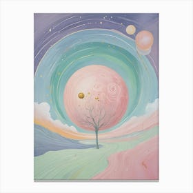 Regeneration In Pastel Colours Canvas Print