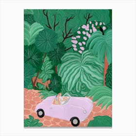 Through The Jungle In The Pink Mobile Canvas Print