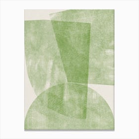 'Green Paper Graphic Canvas Print