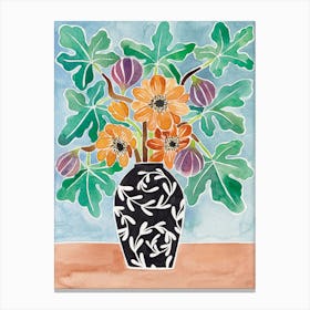 Anemone Figs Canvas Print