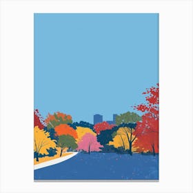 Shinjuku Gyoen National Garden Tokyo 3 Colourful Illustration Canvas Print
