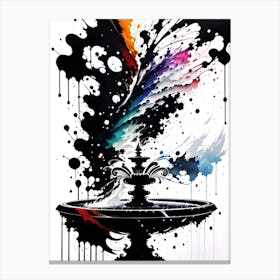 Fountain Of Color Canvas Print