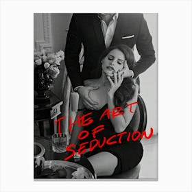 The Art Of Seduction Photography Lana Del Rey Canvas Print