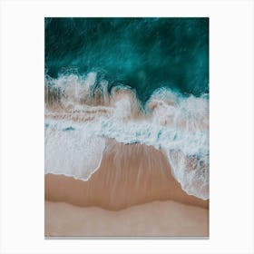 Aerial View Of A Beach 136 Canvas Print