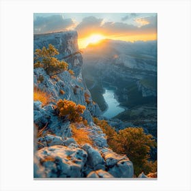 Sunset In The Mountains 71 Canvas Print