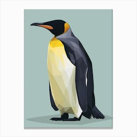King Penguin King George Island Minimalist Illustration 1 Canvas Print