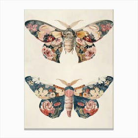 Butterfly Elegance William Morris Style 6 Canvas Print