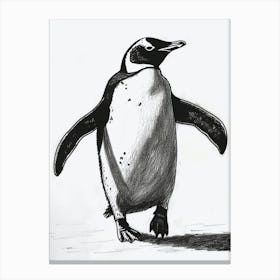Emperor Penguin Waddling 3 Canvas Print