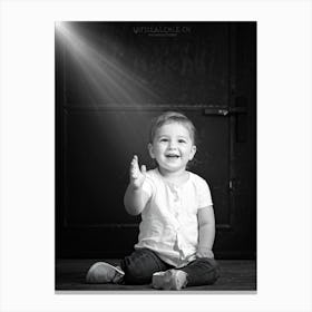 Black And White Portrait 1 Canvas Print