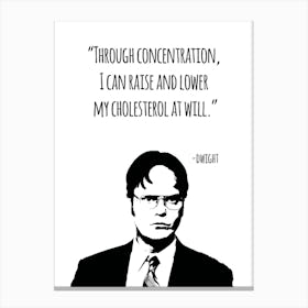 Dwight Schrute Quotes 6 Canvas Print