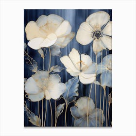 White Poppies Canvas Print