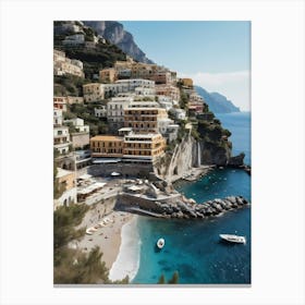 Summer In Positano Painting (24) 1 Canvas Print