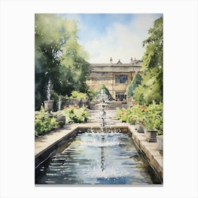 Alnwick Garden Uk Watercolour 1 Canvas Print