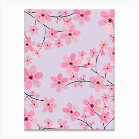 Cherry Blossom | 06 – Lavender Canvas Print