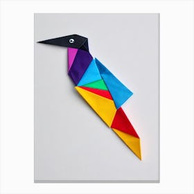 Bird Origami Bird Canvas Print