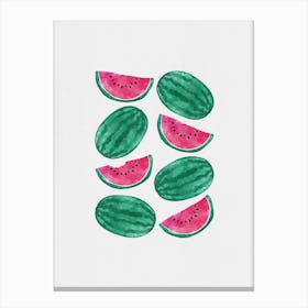 Watermelon Crowd Canvas Print