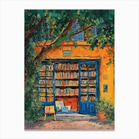 Athens Book Nook Bookshop 2 Canvas Print