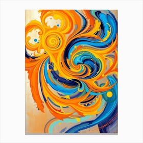 Flux Schnell A Mesmerizing Abstract Artwork That Exudes Dynami 3 Canvas Print