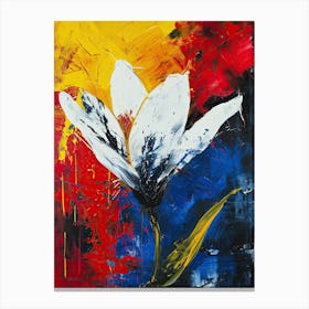 White Flower, Pop Art Canvas Print