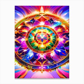 Colors in a circle Canvas Print
