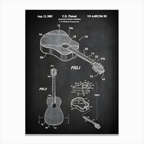 Guitar Blueprint Guitar Gifts Martin Acoustic Guitar Guitar Decor Guitar Wall Decor Guitar Poster Guitar Patent Print Mg7661 Canvas Print