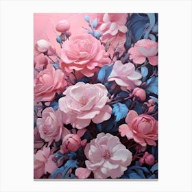 Pastel Flowers #1 Canvas Print