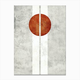 Samurai, Minimalist, Bauhaus Canvas Print