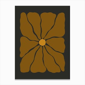 Autumn Flower 01 - Cinnamon Canvas Print