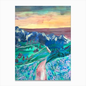 Sunset Road Canvas Print