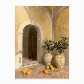 Lemons On The Porch Canvas Print