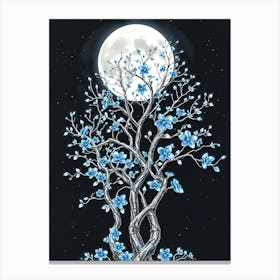 Moonlight Tree 4 Canvas Print