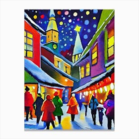 Christmas Market 2 Canvas Print
