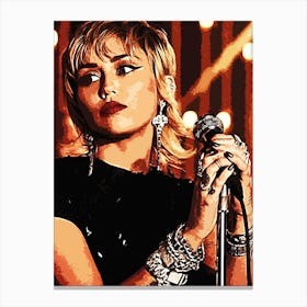 Miley Cyrus 8 Canvas Print