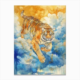 Tiger In The Sky 4 Canvas Print