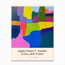 Abstract Park Collection Poster Castle Park Bristol 1 Canvas Print