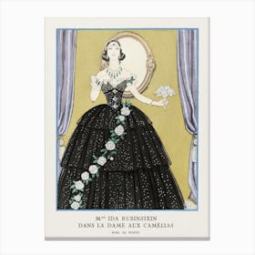 La Dame Aux Camélias; George Barbier Canvas Print