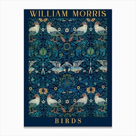 Birds By William Morris 1 Canvas Print