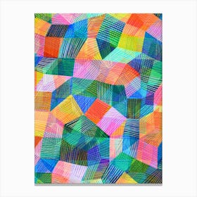 Chroma Abstract - Green Canvas Print