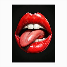 Rolling Stones Lips Canvas Print